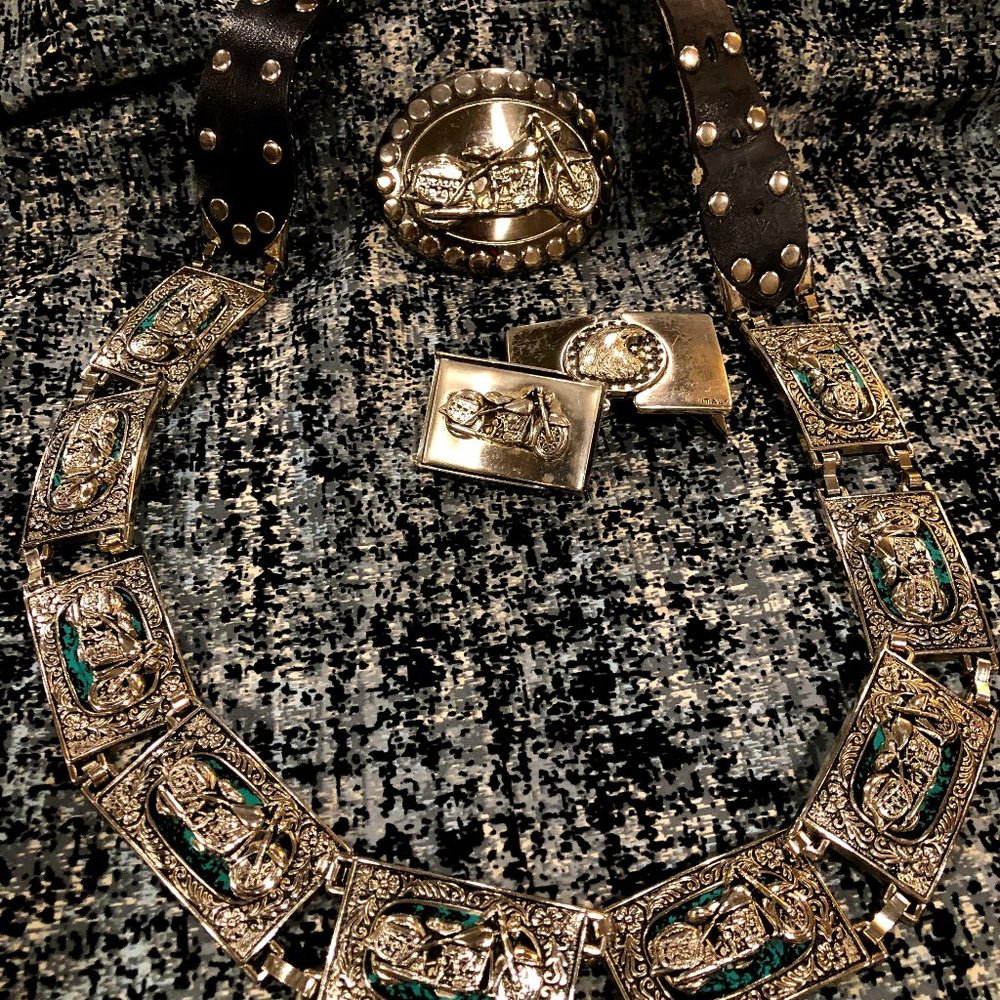 BIKERS Belt and Belt Buckles